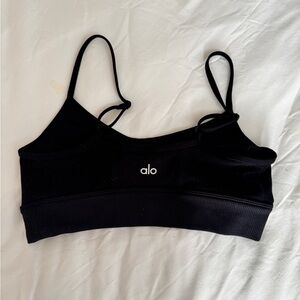 ALO Yoga Black Sports Bra with Adjustable Straps